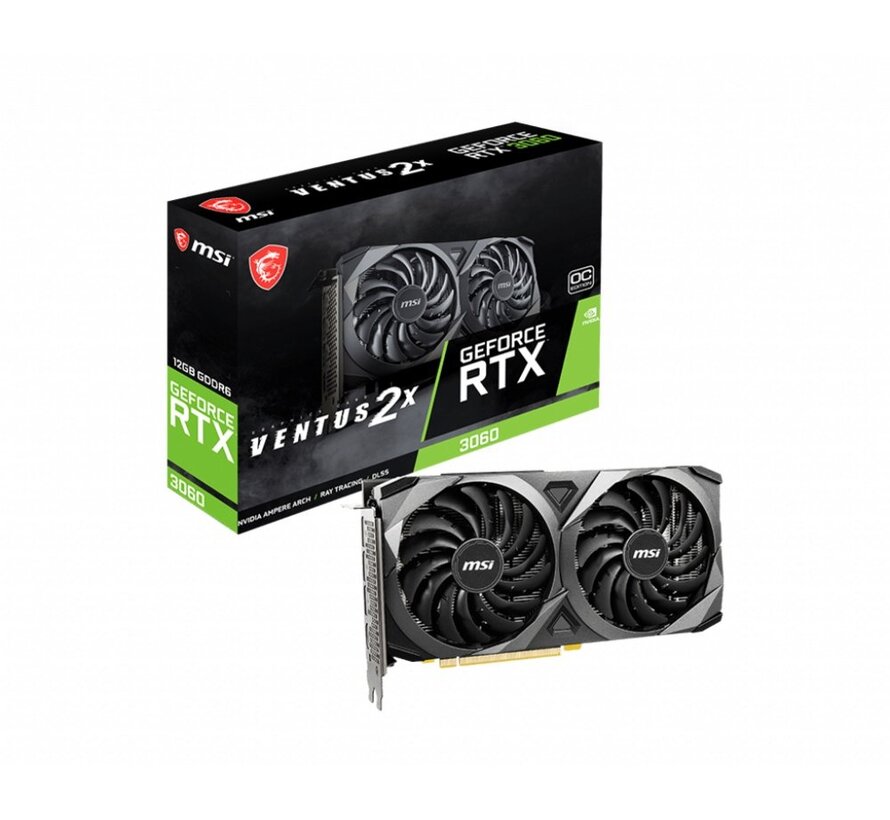GeForce RTX 3060 VENTUS 2X OC | 12GB GDDR6 VRAM | Videokaart | GPU | Nvidia