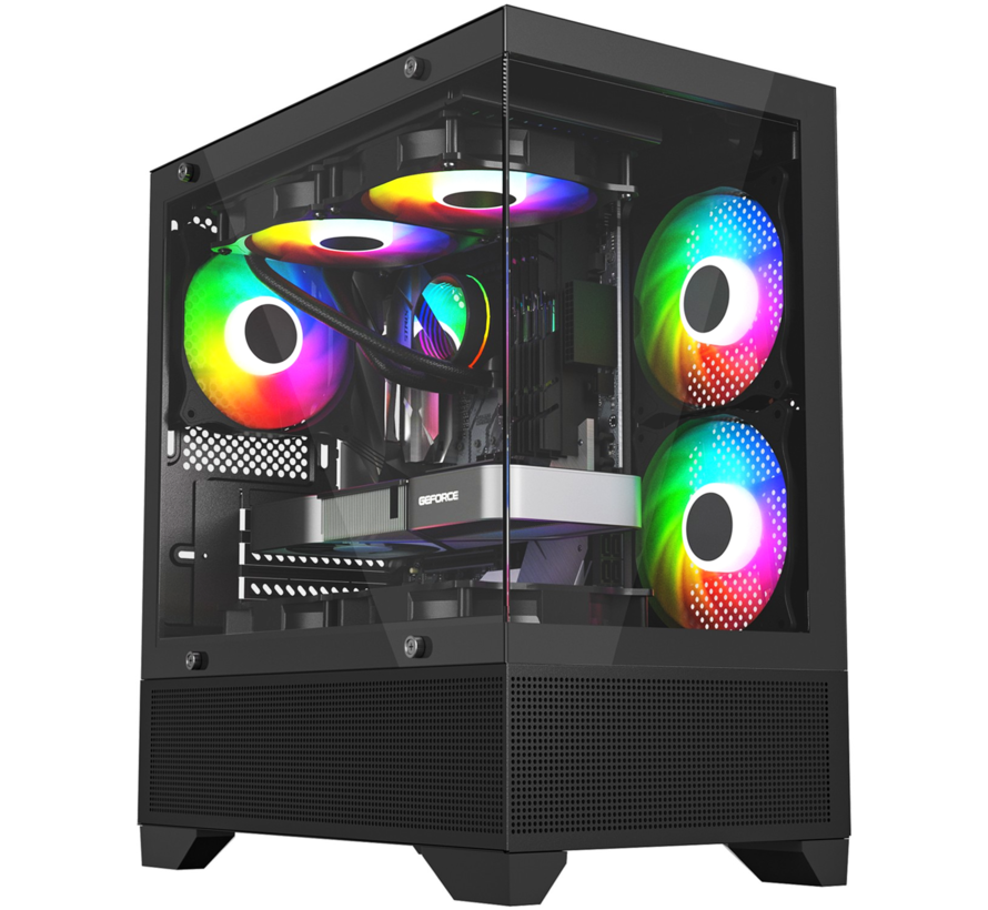 Pcman Game PC Black Hawk - AMD Ryzen 7 5700X - RTX 4060 - 32 GB geheugen - 1 TB SSD - Windows 11 Pro