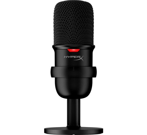 HyperX SoloCast | USB Condensator Gaming Microfoon | 24-bit/96kHz | Tap-to-Mute | Cardioïde | Zwart