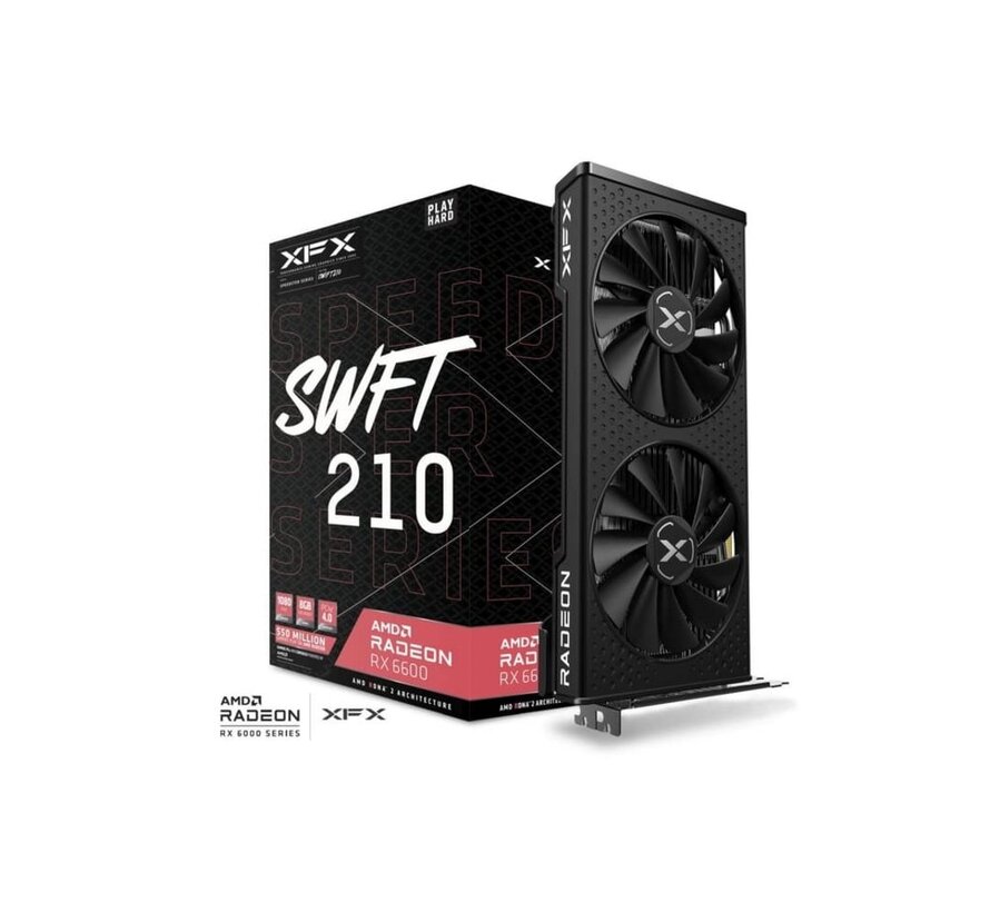 Speedster Radeon RX 6600 | 8GB GDDR6 VRAM | Videokaart | GPU | AMD