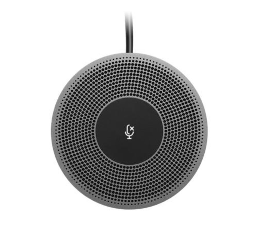 Expansion Mic for MeetUp | Uitbreidingsmicrofoon | Beamforming | Snoerlengte 6 m | Zwart/Grijs