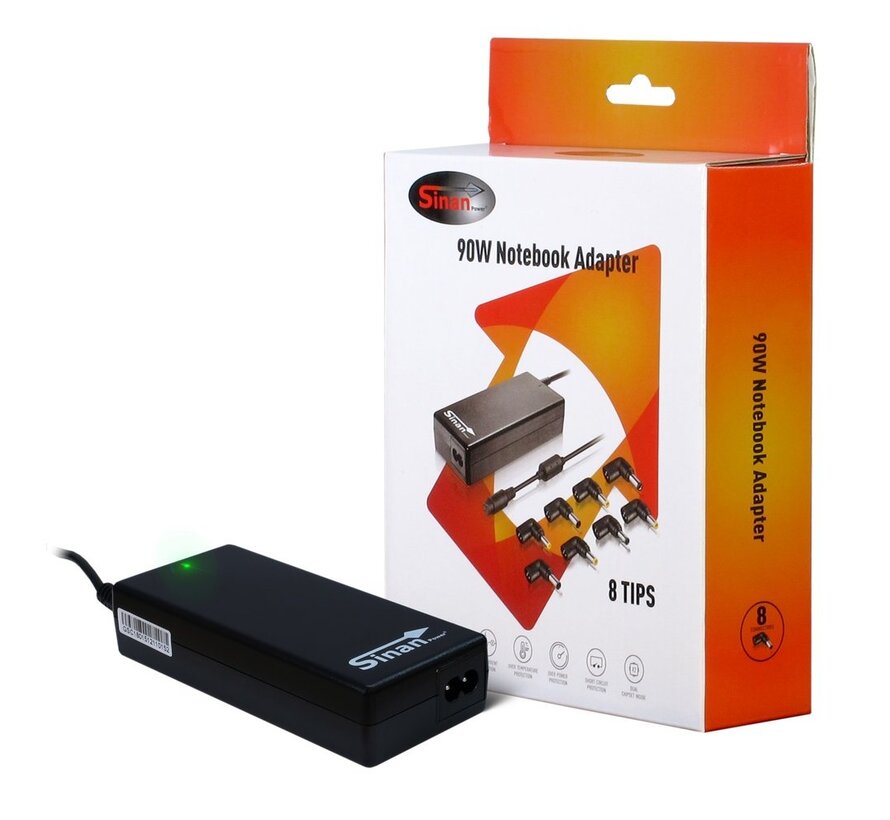 Inter-Tech Sinan UB-90HB | Universele Notebook Lader | 90 Watt