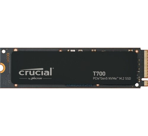 Crucial T700 | 4TB NVMe SSD | M.2 Gen5 | 12.400MB/s Lezen | 11.800MB/s Schrijven