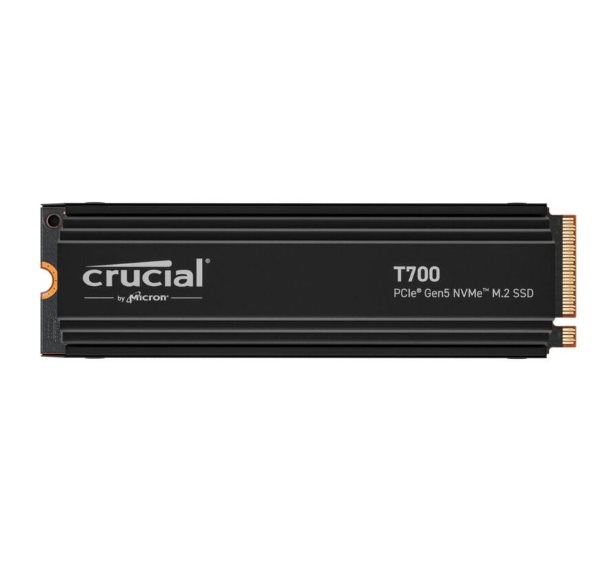 T700 | 2TB NVMe SSD | M.2 Gen5 | 12.400MB/s Lezen | 11.800MB/s Schrijven | Heatsink