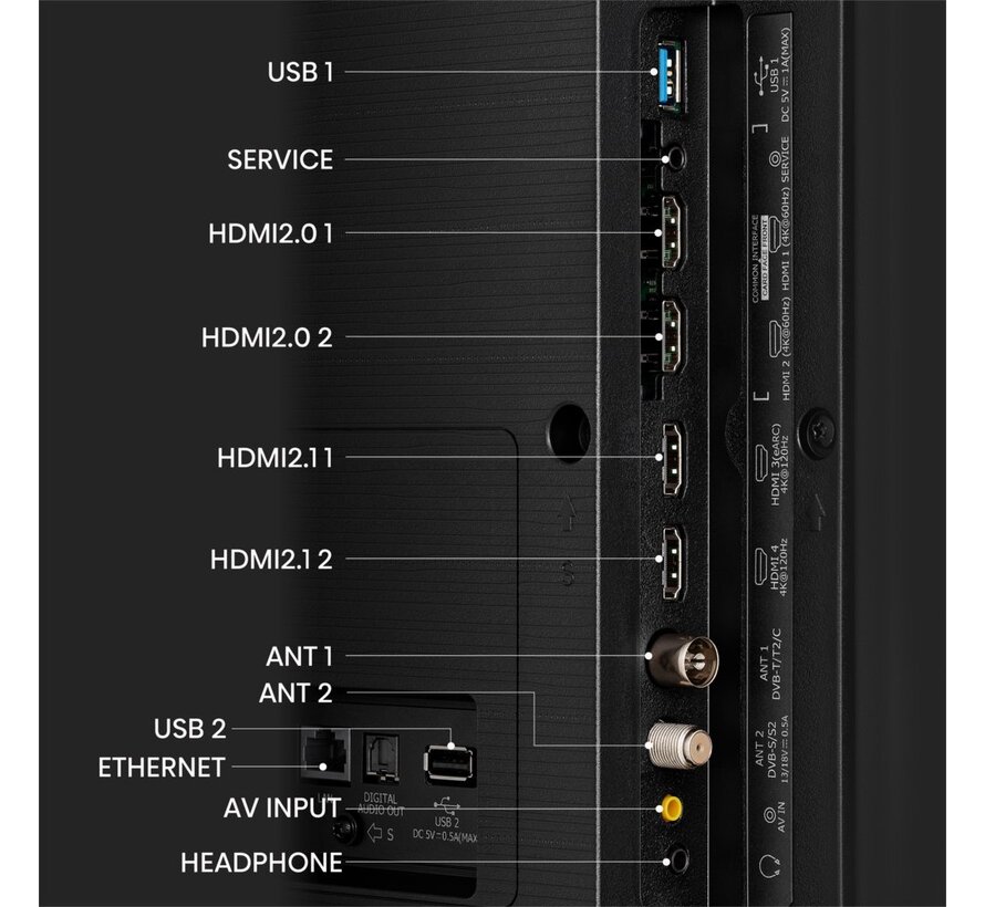 55U79KQ | 55'' Ultra HD 4K | Mini LED Smart TV | Wifi | VIDAA | Dolby Vision | 120Hz (refurbished)