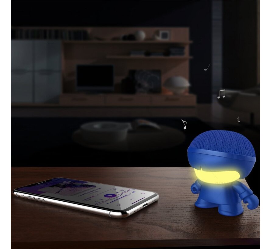 | Mini Xboy Portable Bluetooth Speaker | LED Blauw