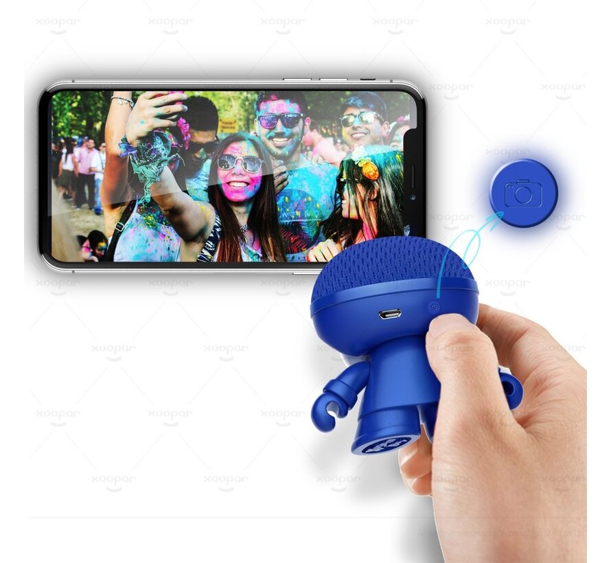 | Mini Xboy Portable Bluetooth Speaker | LED Blauw