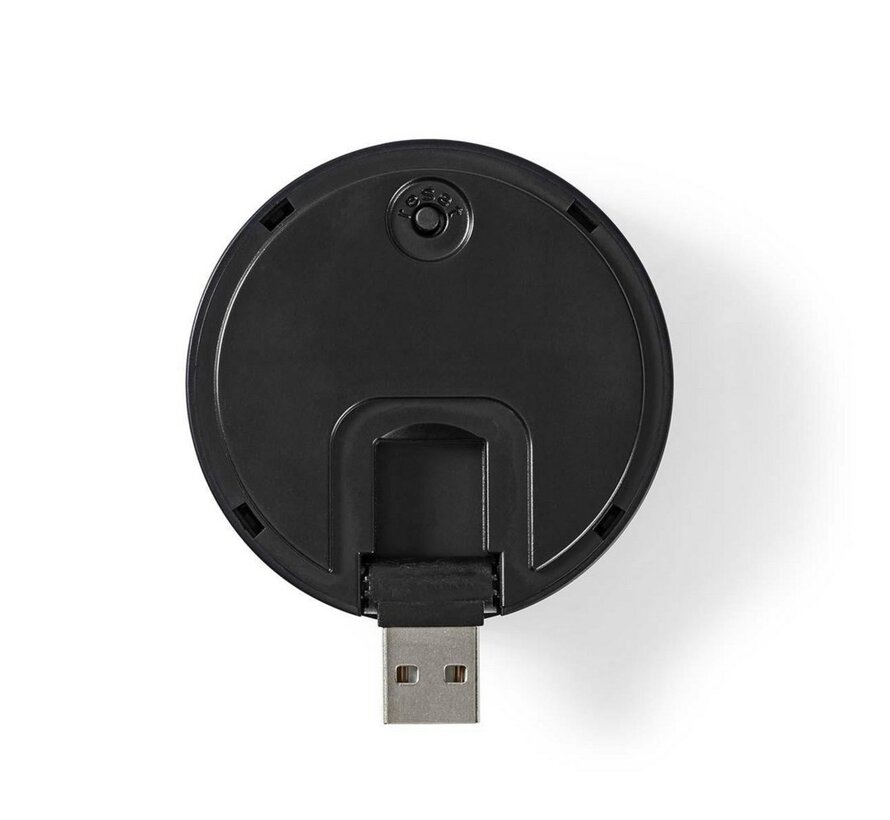 WIFICDPC10BK | Draadloze deurbelontvanger | USB-gevoed | 433 MHz | 80 dB | Zwart
