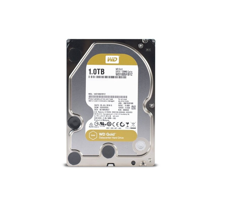 Gold Enterprise HDD 3.5" | 1TB SATA III | 7200RPM