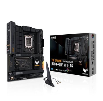 Asus ASUS TUF GAMING B760-PLUS WIFI D4 | Socket LGA 1700 | Intel B760 | 4xDDR4 | ATX | Moederbord