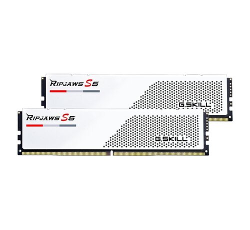 G-Skill G.Skill Ripjaws S5 Wit | 32GB 2x16GB DDR5 | 5200MHz | DIMM | CL36 | Geheugenmodule | RAM