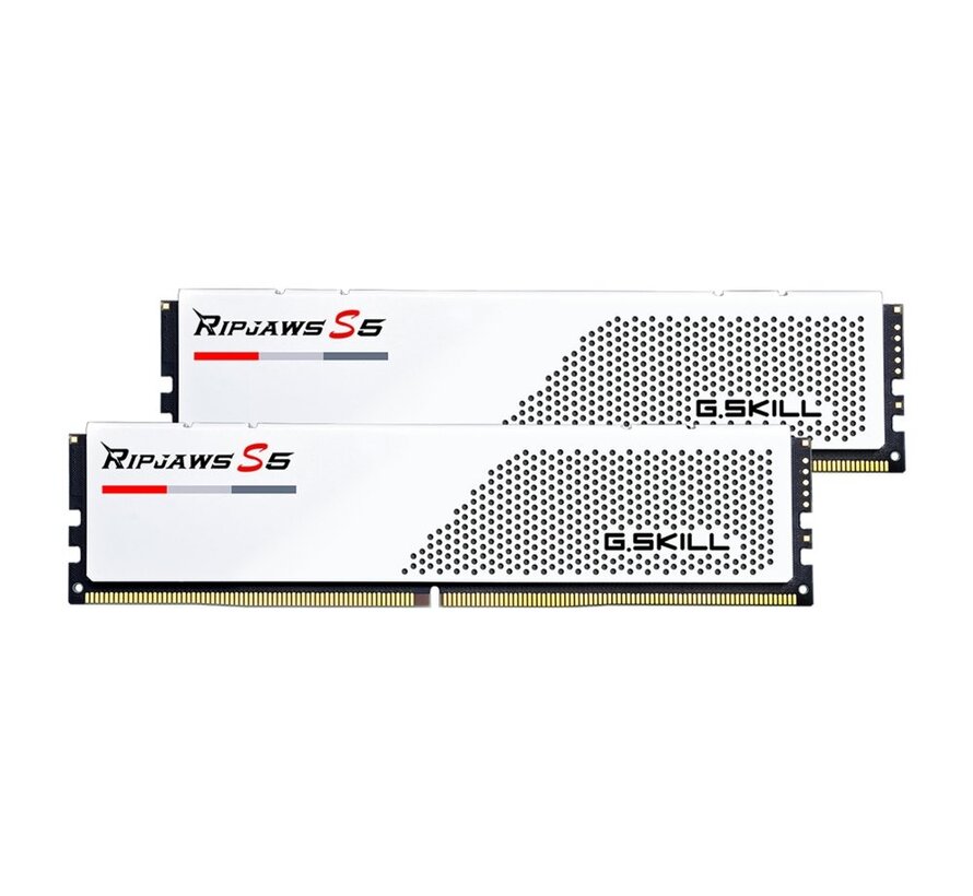G.Skill Ripjaws S5 Wit | 32GB 2x16GB DDR5 | 5200MHz | DIMM | CL36 | Geheugenmodule | RAM