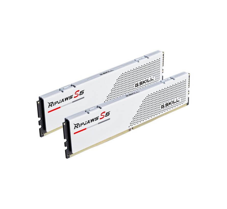 G.Skill Ripjaws S5 Wit | 32GB 2x16GB DDR5 | 5200MHz | DIMM | CL36 | Geheugenmodule | RAM
