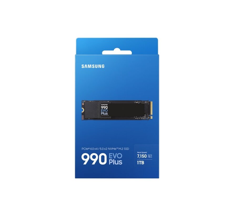990 EVO Plus | 1TB NVMe SSD | M.2 Gen4 | 7.150MB/s Lezen | 6.300MB/s Schrijven