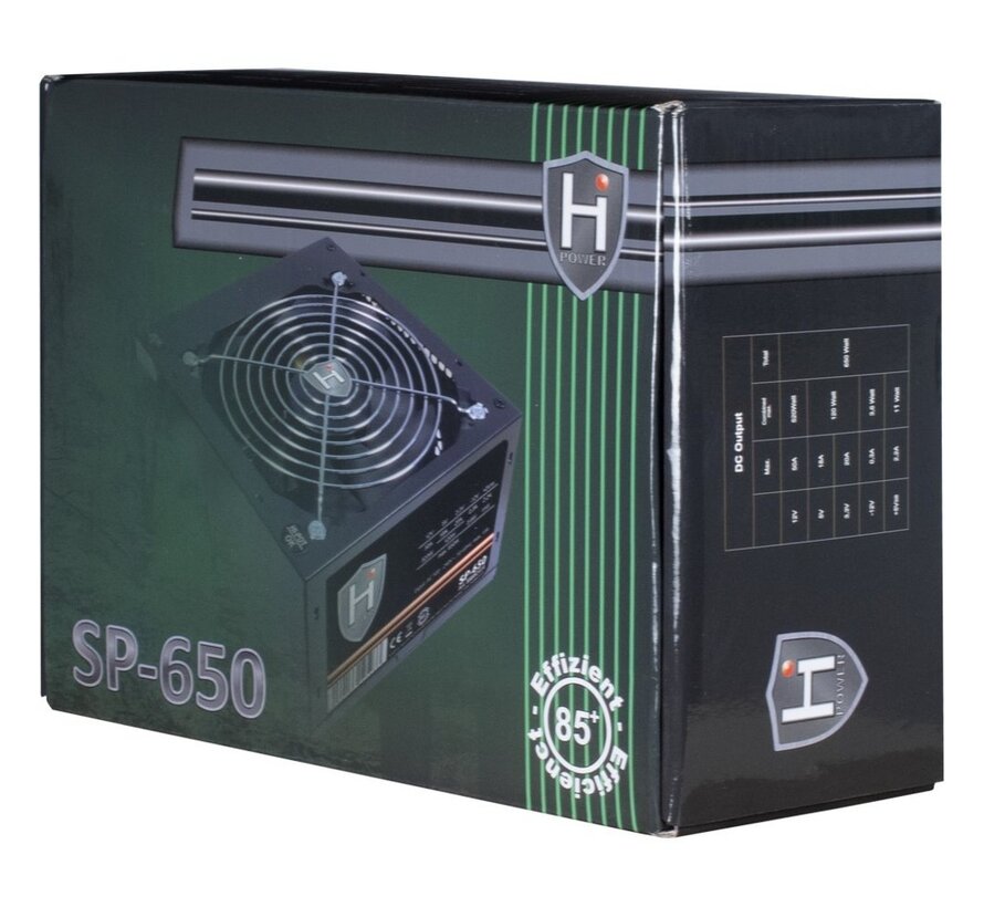 HiPower SP-650 | 600 Watt ATX PSU | Power Supply | Voeding