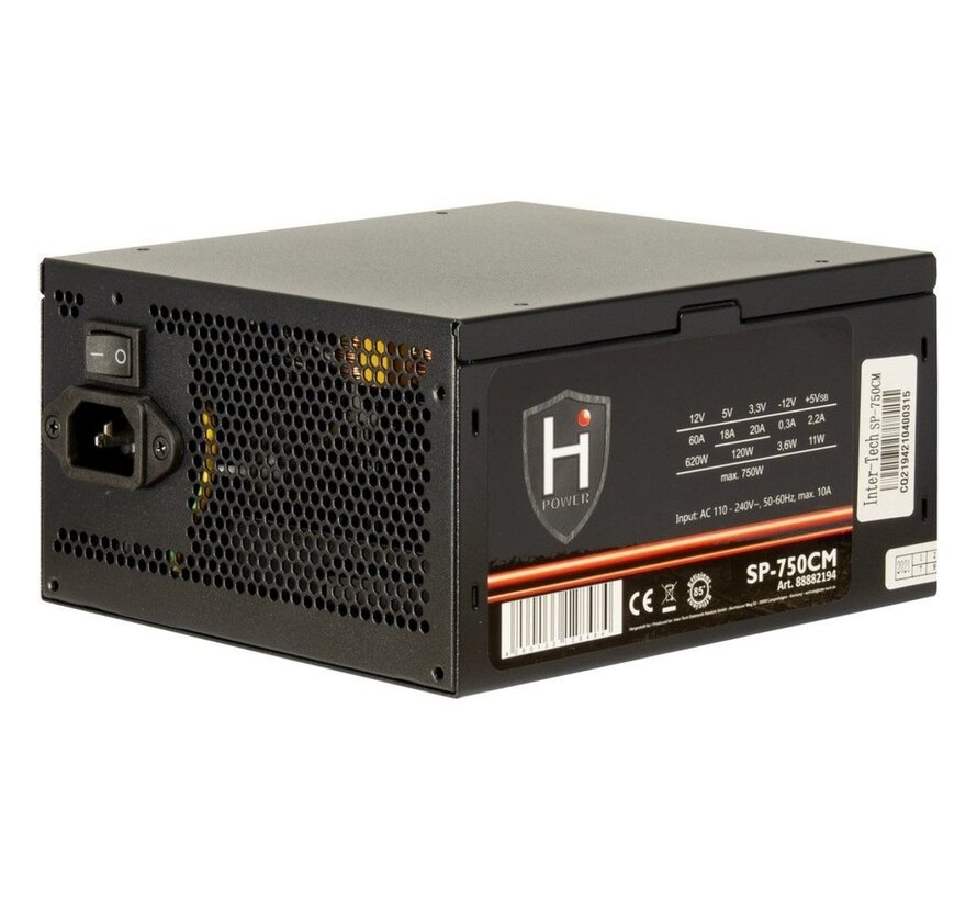 HiPower SP-750CM | 750 Watt ATX PSU | Deels Modulair | Power Supply | Voeding