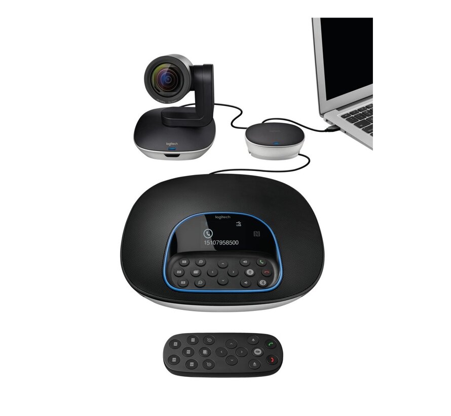 GROUP | Videovergadersysteem | Voor Groepen | Full HD | USB | Zwart