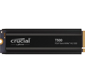 Crucial T500 | 1TB NVMe SSD | M.2 Gen4 | 7.300MB/s Lezen | 6.800MB/s Schrijven | Heatsink