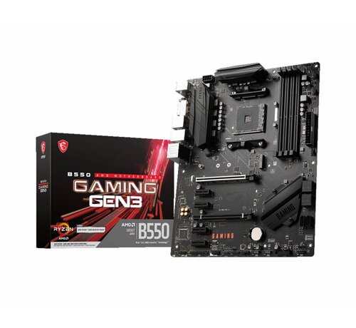 MSI B550 GAMING GEN3 | Socket AM4 | Intel B550 | 4xDDR4 | ATX | Moederbord