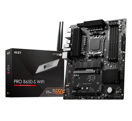 MSI PRO B650-S WIFI | Socket AM5 | AMD B650 | 4xDDR5 | ATX | Moederbord
