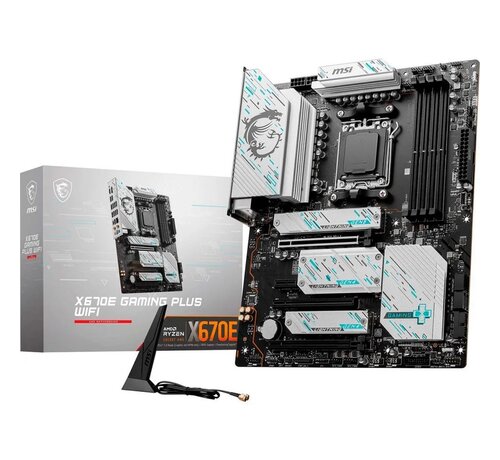 MSI X670E GAMING PLUS WIFI | Socket AM5 | AMD X670 | 4xDDR5 | ATX | Moederbord