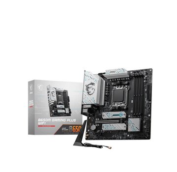 MSI B650M GAMING PLUS WIFI | Socket AM5 | AMD B650 | 4xDDR5 | Micro-ATX | Moederbord