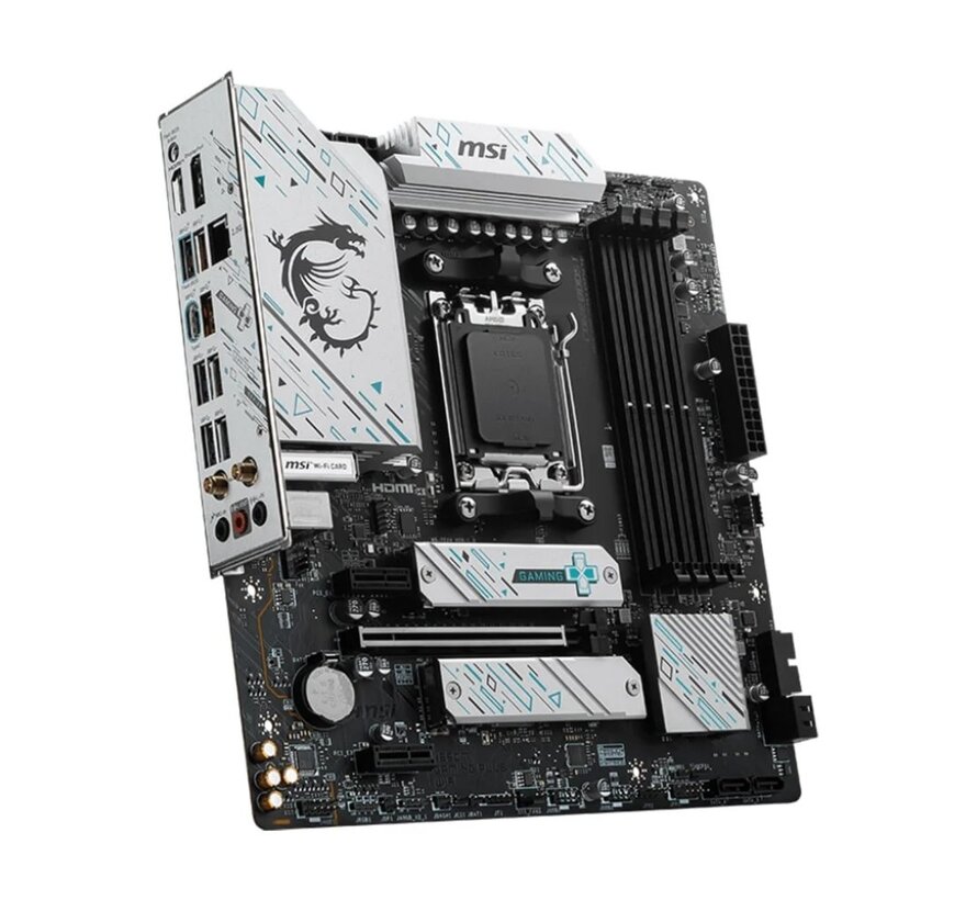 B650M GAMING PLUS WIFI | Socket AM5 | AMD B650 | 4xDDR5 | Micro-ATX | Moederbord