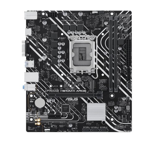 Asus ASUS PRIME H610M-K ARGB | Socket LGA 1700 | Intel B760 | 2xDDR5 | Micro-ATX | Moederbord
