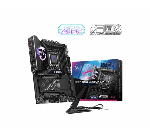 MSI MPG Z890 CARBON WIFI | Socket LGA 1851 | Intel Z890 | 4xDDR5 | ATX | Moederbord
