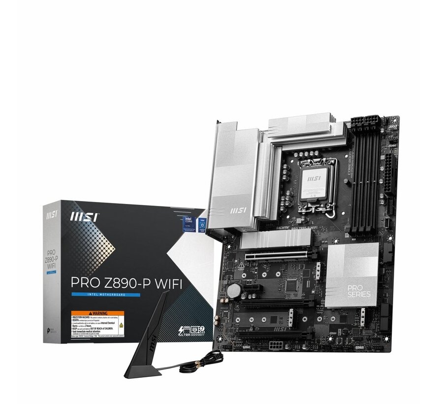 PRO Z890-P WIFI | Socket LGA 1851 | Intel Z890 | 4xDDR5 | ATX | Moederbord