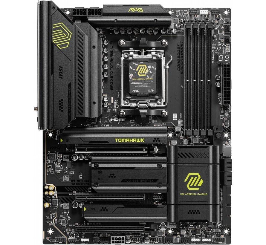 MAG X870 TOMAHAWK WIFI | Socket AM5 | AMD X870 | 4xDDR5 | ATX | Moederbord