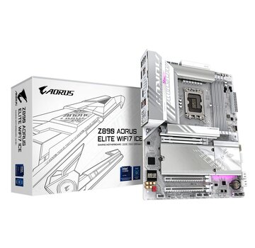 Gigabyte GIGABYTE Z890 AORUS ELITE WIFI7 ICE | Socket LGA 1851 | Intel B890 | 4xDDR5 | ATX | Moederbord