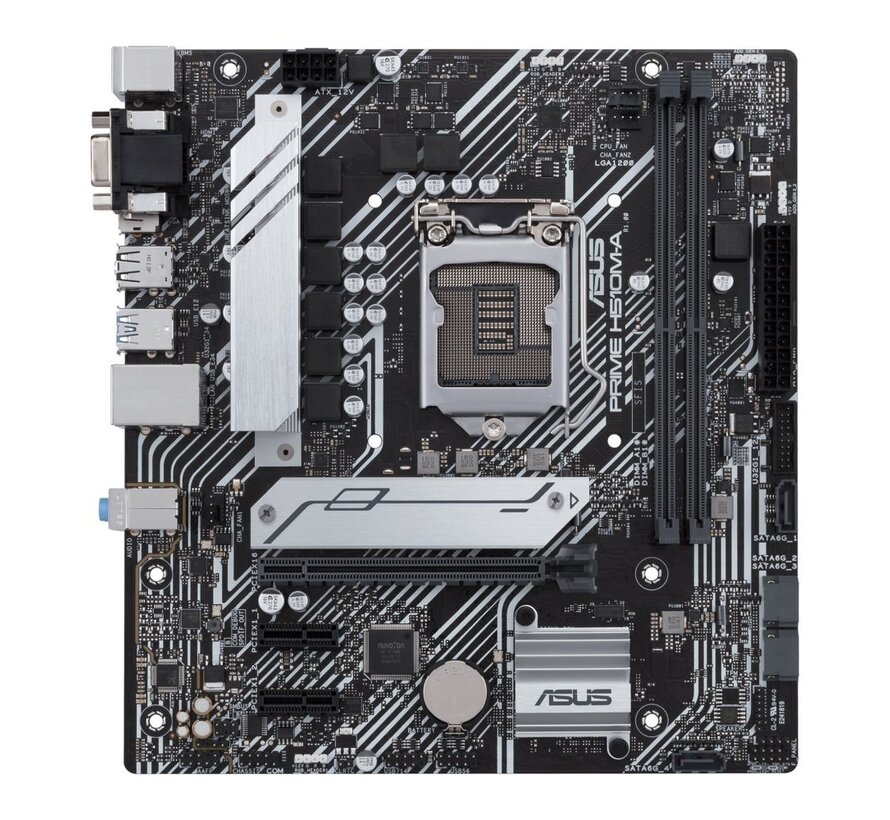 ASUS PRIME H510M-A ARGB | Socket LGA 1200 | Intel H510 | 2xDDR4 | Micro-ATX | Moederbord