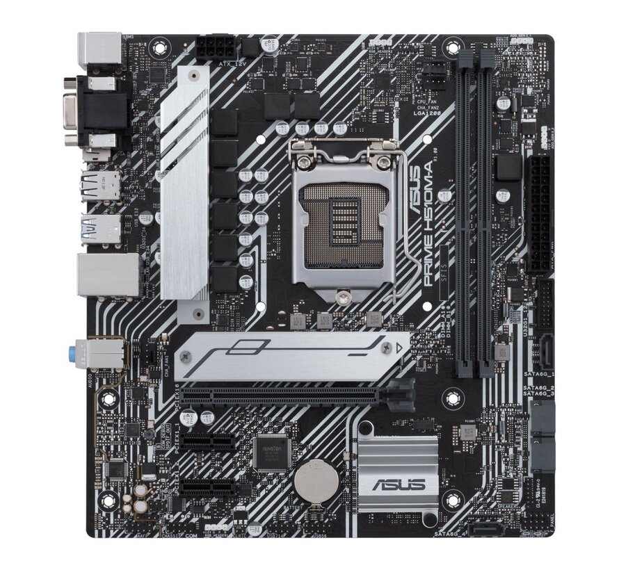 ASUS PRIME H510M-A ARGB | Socket LGA 1200 | Intel H510 | 2xDDR4 | Micro-ATX | Moederbord
