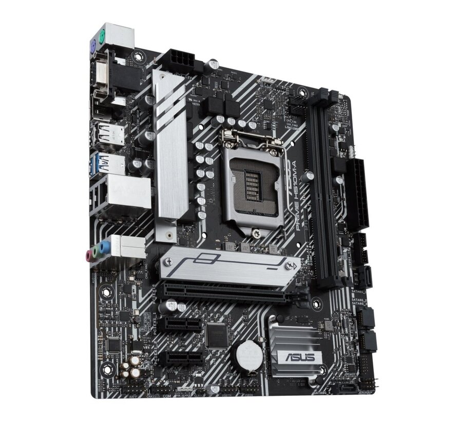 ASUS PRIME H510M-A ARGB | Socket LGA 1200 | Intel H510 | 2xDDR4 | Micro-ATX | Moederbord