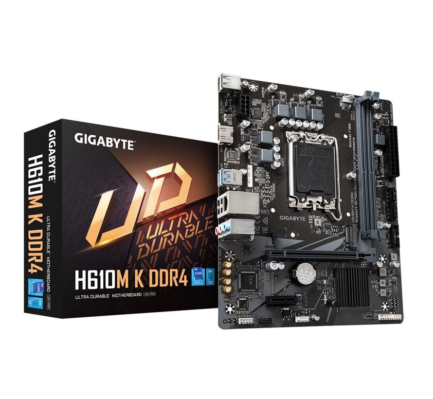 H610M-K | Socket LGA 1700 | Intel H610 | 2xDDR4 | Micro-ATX | Moederbord