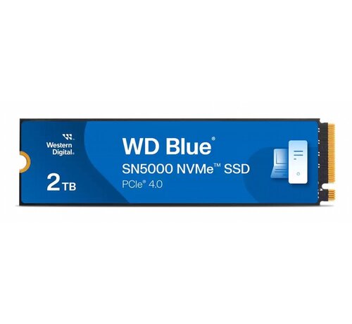 Western Digital Blue SN5000 | 2TB NVMe SSD | M.2 Gen4 | 5.150MB/s Lezen | 4.850MB/s Schrijven