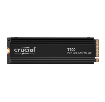 Crucial T700 | 4TB NVMe SSD | M.2 Gen5 | 12.400MB/s Lezen | 11.800MB/s Schrijven | Heatsink