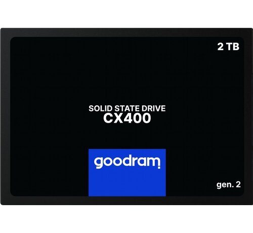 Goodram CX400 | 2TB SATA SSD | 2.5'' | 550MB/s Lezen | 500MB/s Schrijven