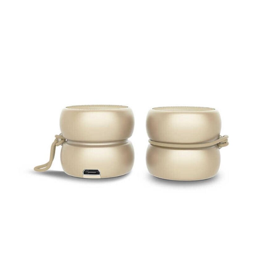 YOYO 2x3W | Draagbare Bluetooth Speaker | Ingebouwde Selfie-Afstandsbediening | Goud