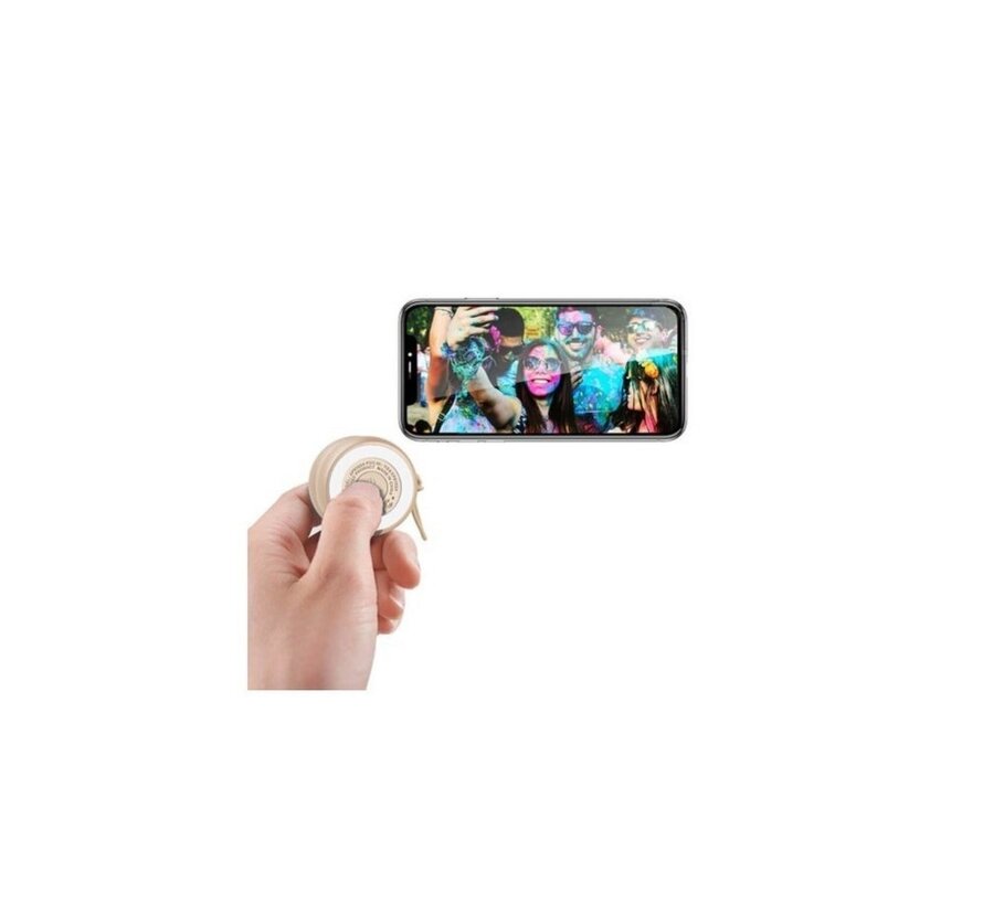 YOYO 2x3W | Draagbare Bluetooth Speaker | Ingebouwde Selfie-Afstandsbediening | Goud