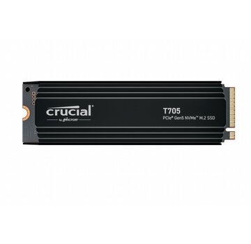 Crucial T705 | 1TB NVMe SSD | M.2 | Gen5 | 13.600MB/s Lezen | 10.200MB/s Schrijven | Heatsink