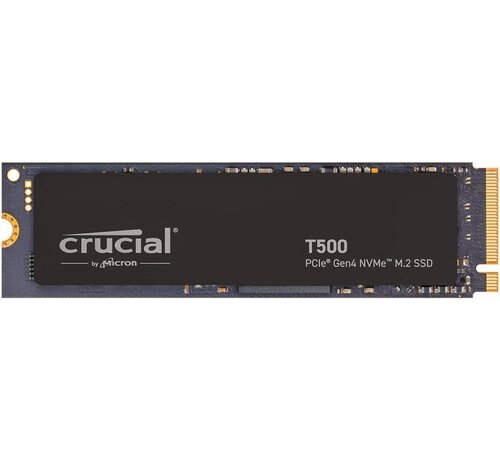 Crucial T500 | 500GB NVMe SSD | M.2 Gen4 | 7.200MB/s Lezen | 5.700MB/s Schrijven