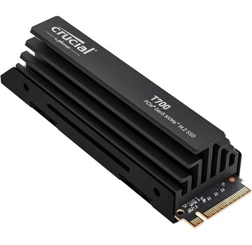 Crucial T700 | 1TB NVMe SSD | M.2 | Gen5 | 11.700MB/s Lezen | 9.500MB/s Schrijven | Heatsink