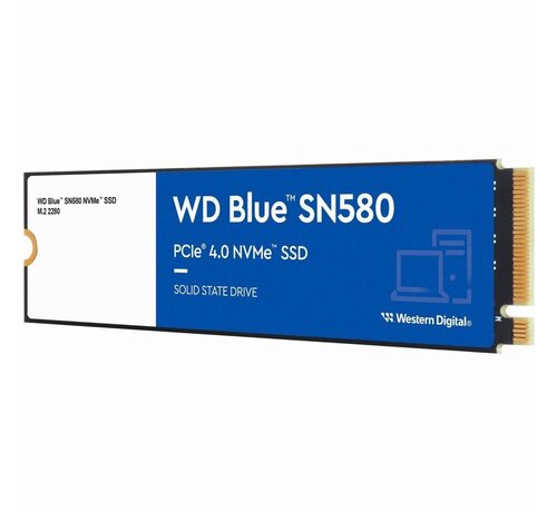 Western Digital Blue SN580 | 250GB NVMe SSD | M.2 Gen4 | 4.000MB/s Lezen | 2.000MB/s Schrijven
