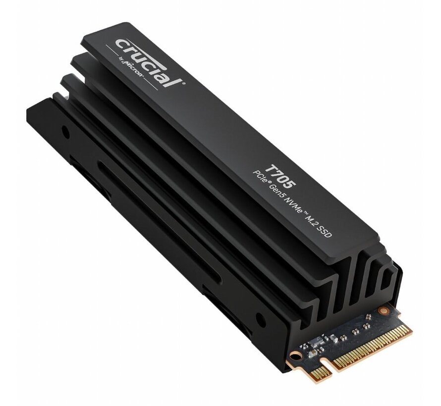 T705 | 2TB NVMe SSD | M.2 Gen5 | 14.500MB/s Lezen | 12.700MB/s Schrijven | Heatsink