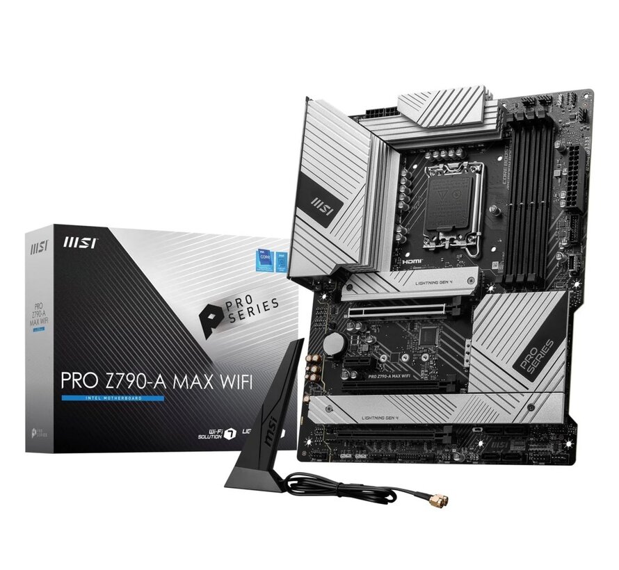 PRO Z790-A MAX WIFI | Socket LGA 1700 | Intel Z790 | 4xDDR5 | ATX | Moederbord