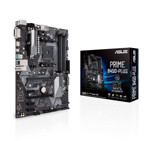 Asus ASUS PRIME B450-PLUS | Socket AM4 | AMD B450 | 4xDDR4 | ATX | Moederbord
