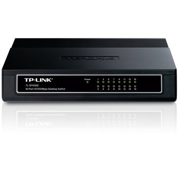 TP-Link TP-LINK TL-SF1016DS | Netwerk-switch | Fast Ethernet (10/100) | 16 poorten