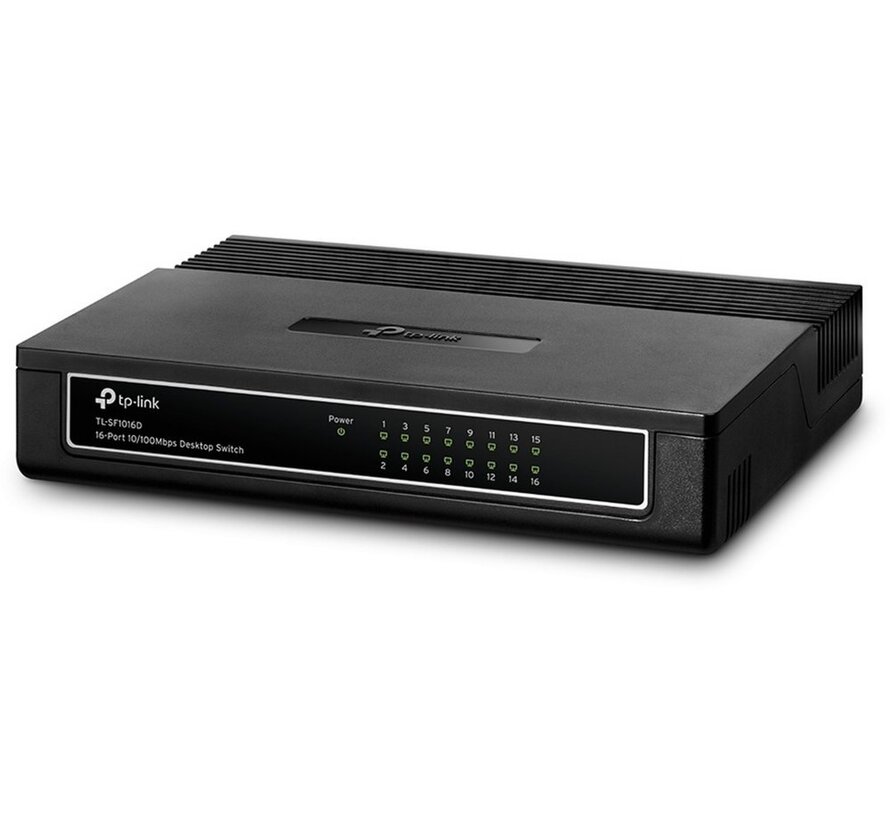 TP-LINK TL-SF1016DS | Netwerk-switch | Fast Ethernet (10/100) | 16 poorten